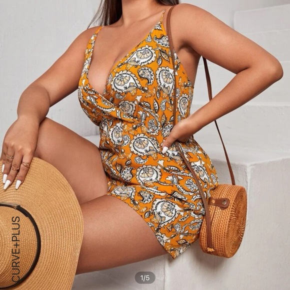 Paisley Print romper